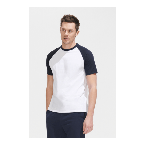 T shirt best sale manche raglan homme